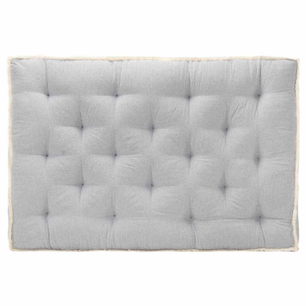 Vidaxl -Sofa -Kissen Palette 120x80x10 cm Grau