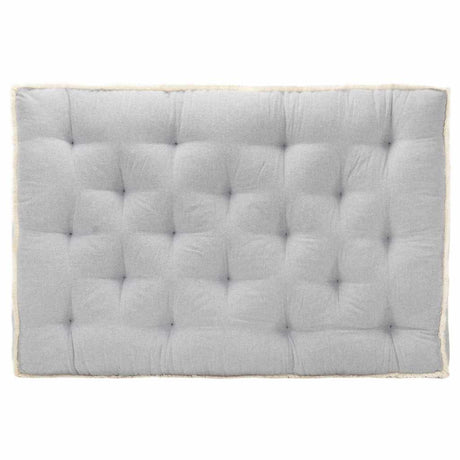 Vidaxl -Sofa -Kissen Palette 120x80x10 cm Grau