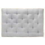 Vidaxl -Sofa -Kissen Palette 120x80x10 cm Grau