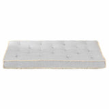 Vidaxl -Sofa -Kissen Palette 120x80x10 cm Grau