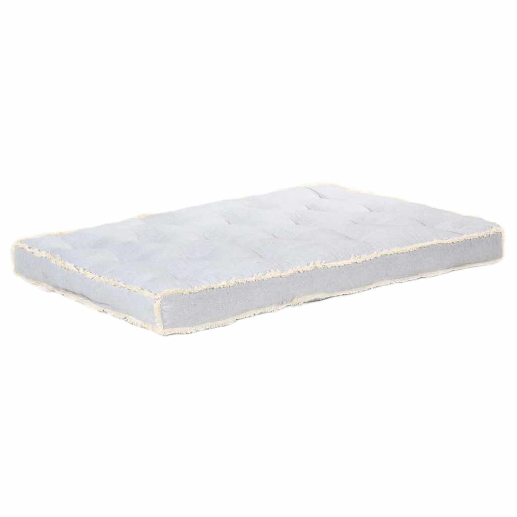 Vidaxl -Sofa -Kissen Palette 120x80x10 cm Grau
