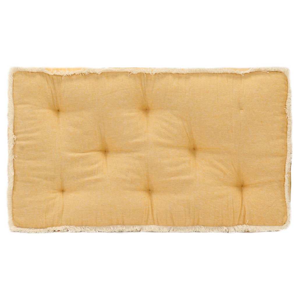 Vidaxl bankkussen pallet 73x40x7 cm geel