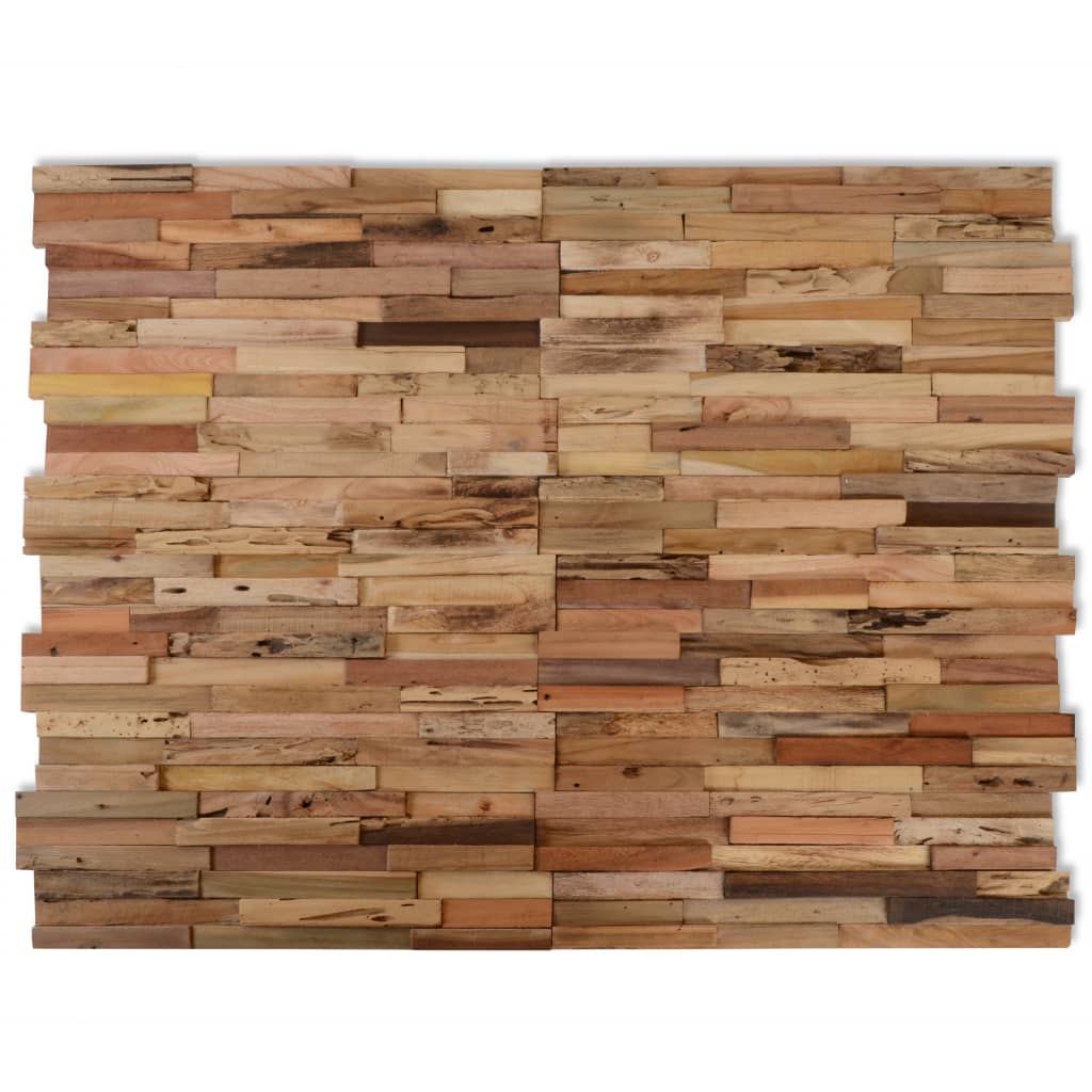 Vidaxl Wall Panels 10 St 1.03 m² gjenbrukt teak tre