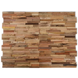 Paneles de pared Vidaxl 10 ST 1.03 m² de madera de teca reutilizada