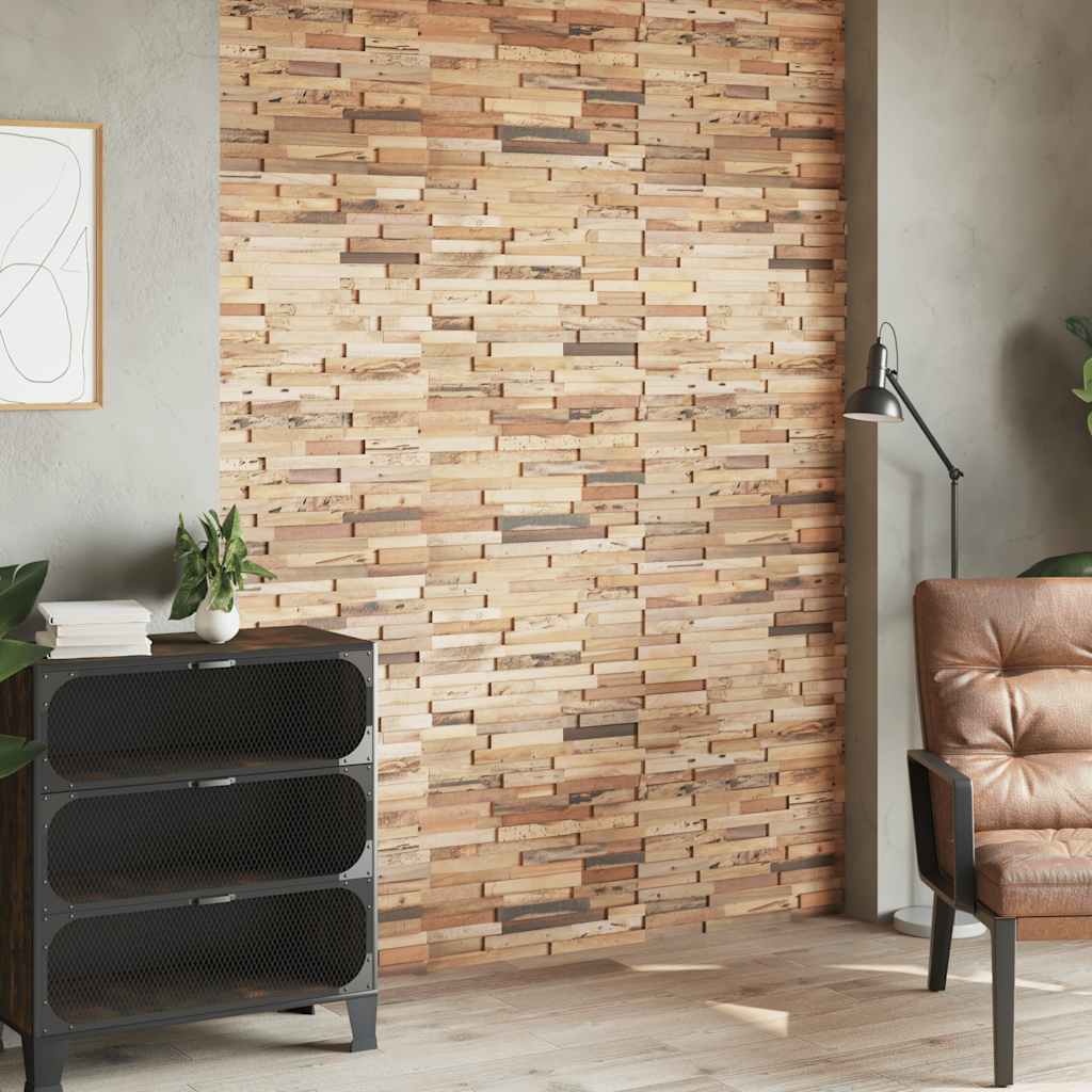 Vidaxl Wall panels 10 st 1.03 m² Reused teak wood