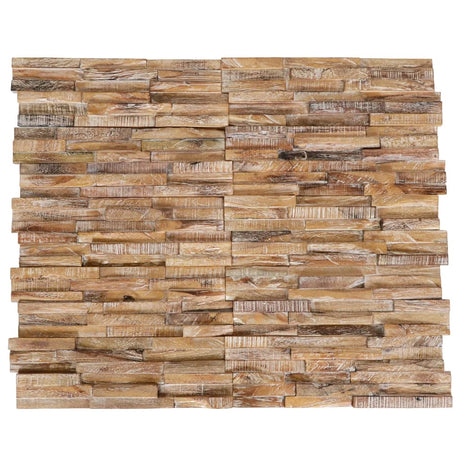 Vidaxl -Wandplatten 10 ST 3D 1,01 m² Festes Teak