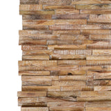 Vidaxl -Wandplatten 10 ST 3D 1,01 m² Festes Teak