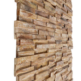 Vidaxl Wall Panels 10 ST 3D 1,01 m² Solid Teak