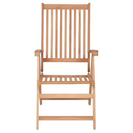 Vidaxl tuinstoelen 4 st verstelbaar massief teakhout