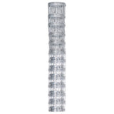 Vidaxl HEK 50x1.25 M verzinkte Stahl Silberfarbe