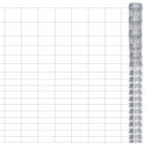Vidaxl HEK 50x1.25 M verzinkte Stahl Silberfarbe