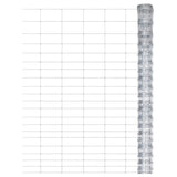 Vidaxl HEK 50x1.25 M verzinkte Stahl Silberfarbe