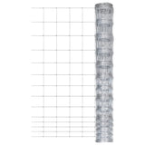 Vidaxl -Zaun 50 m 150 cm verzinkter Stahl Silberfarben