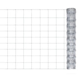 Vidaxl Gartenzaun 50x1 m verzinkter Stahl silberfarben