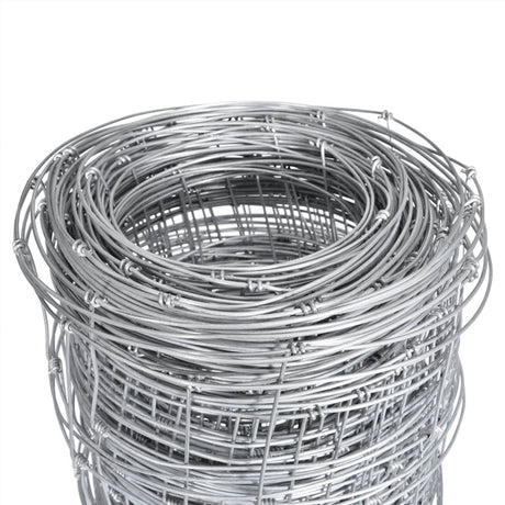Vidaxl Gartenzaun 50x1,25 m verzinkter Stahl Silberfarbe