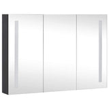Vidaxl badkamerkast met spiegel en led 89x14x62 cm