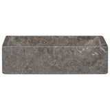 Vidaxl Sink 45x30x12 cm in marmo alto grigio lucido