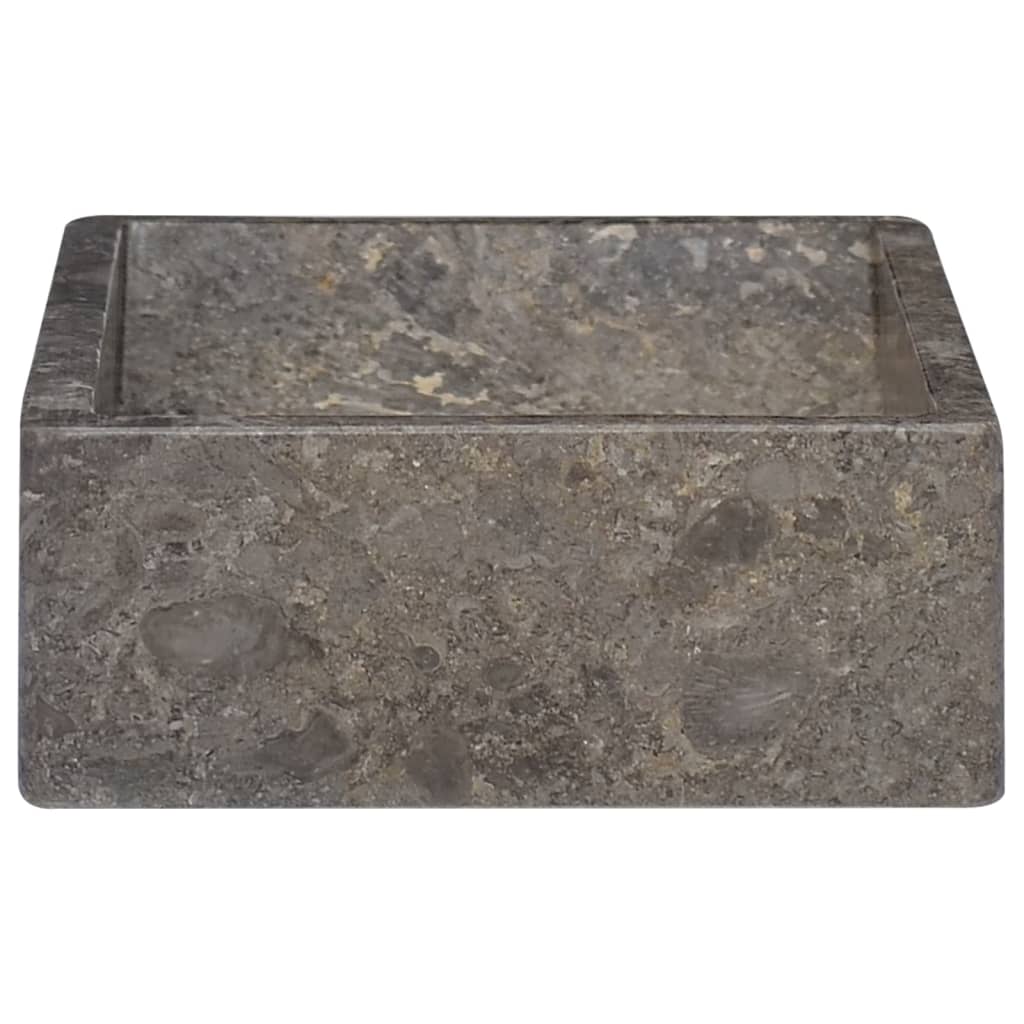 Vidaxl Sink 45x30x12 cm in marmo alto grigio lucido