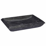 Vidaxl Sink 50x35x10 cm Marmor Schwarz
