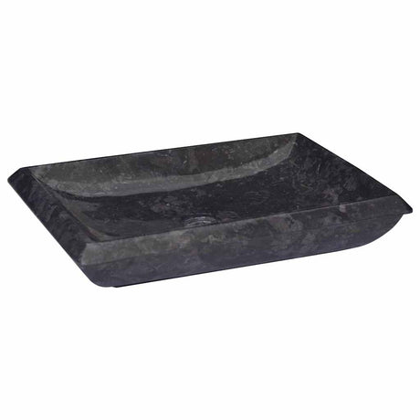 Vidaxl Sink 50x35x10 cm Marmor Schwarz