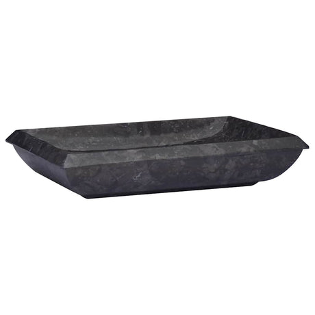 Vidaxl Sink 50x35x10 cm Marmor Schwarz