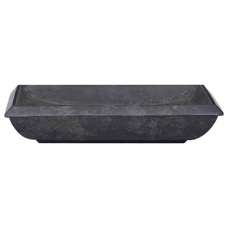 Vidaxl Sink 50x35x10 cm Marmor Schwarz