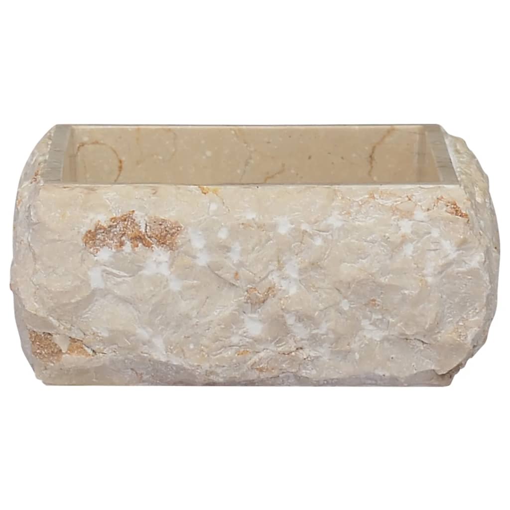 Vidaxl Sink 30x30x13 cm marmorcreme -farvet