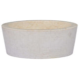 VIDAXL SAKK Ø40x15 cm Marmorcreme gefärbt