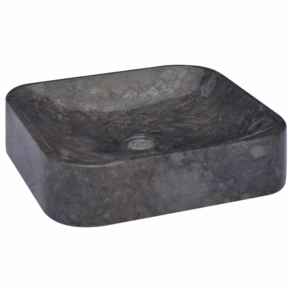 Vidaxl Sink 40x40x10 cm Marmor Schwarz