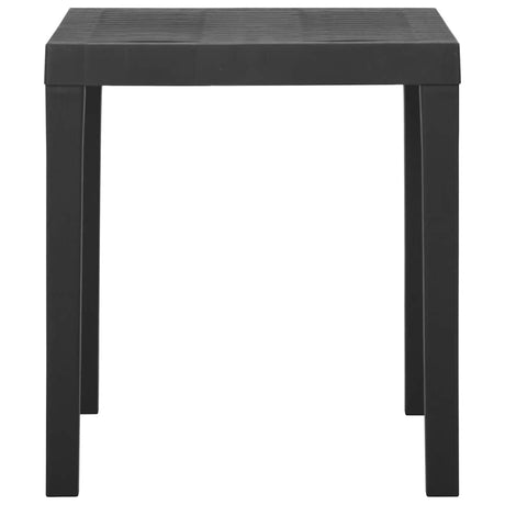 Vidaxl tuintafel 79x65x72 cm kunststof grijs