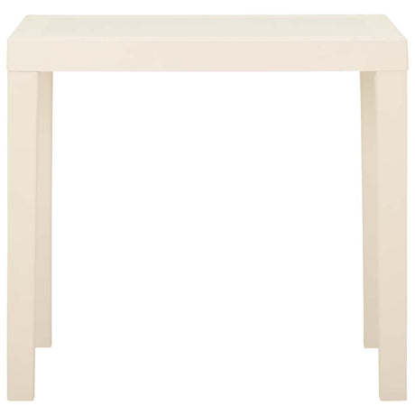 Vidaxl tuintafel 79x65x72 cm kunststof wit