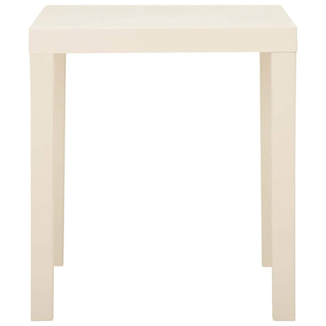 Vidaxl tuintafel 79x65x72 cm kunststof wit