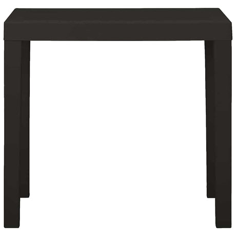 Vidaxl tuintafel 79x65x72 cm kunststof antracietkleurig