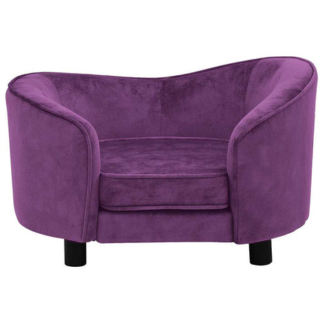 VidaXL Hundesofa 69x49x40 cm Plüsch Burgunderrot
