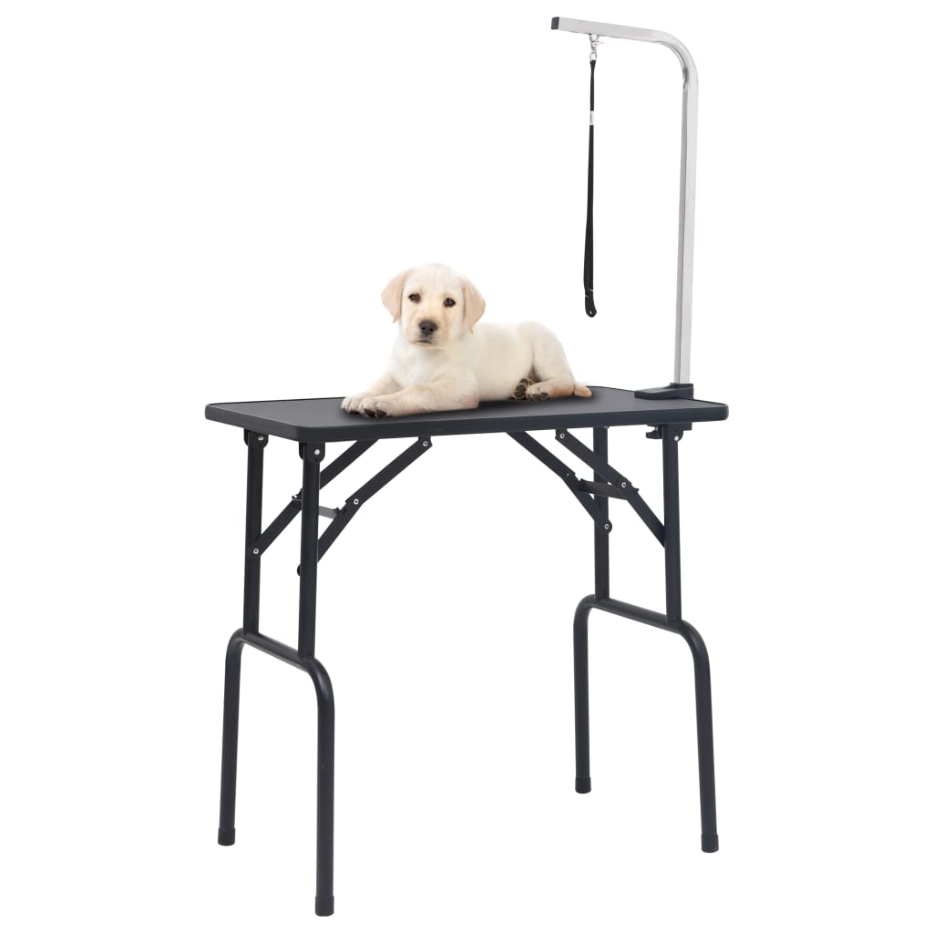 Table de garniture de chien vidaxl réglable avec 1 boucle