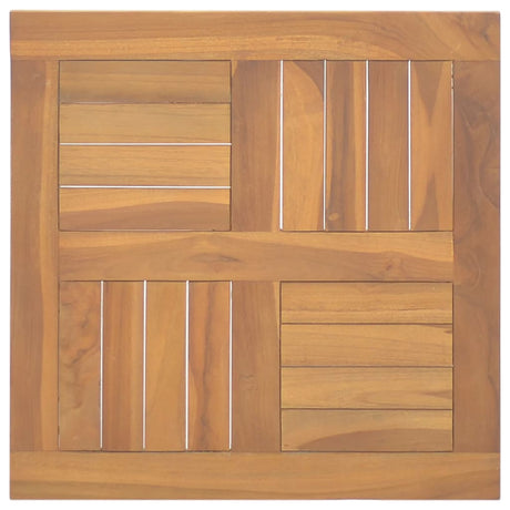 Vidaxl tafelblad vierkant 50x50x2,5 cm massief teakhout