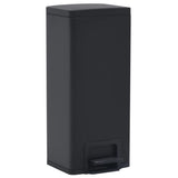 Vidaxl Pedal Biner mit Anti-Fingerabdruck 30 l Edelstahl schwarz