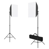 Ensemble de studio photo Vidaxl avec des lampes, arrière-plan et réflecteur