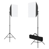 Vidaxxl Fotostudio-Set mit Softbox-Leuchten, Hintergrund und Reflektor