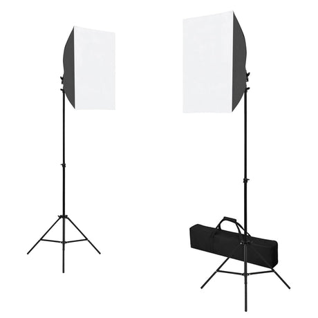 Vidaxxl Fotostudio-Set mit Softbox-Leuchten, Hintergrund und Reflektor