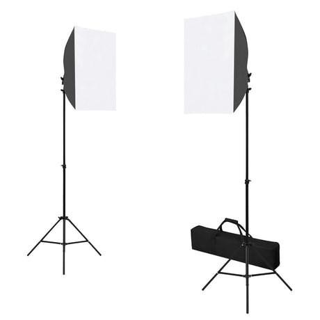Vidaxxl Fotostudio-Set mit Softbox-Leuchten, Hintergrund und Reflektor