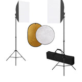 Ensemble de studio photo Vidaxl avec des lampes et réflecteur Softbox