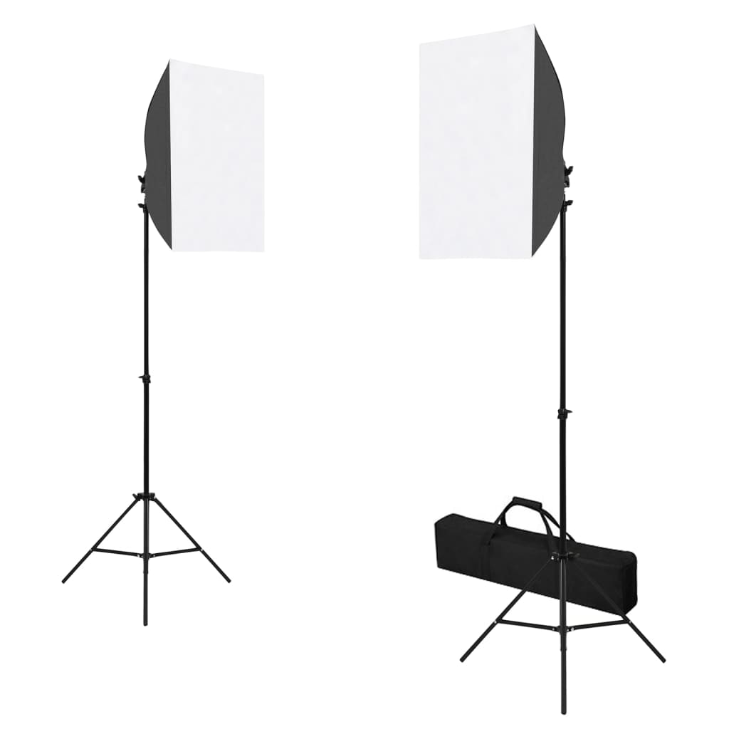 Ensemble de studio photo Vidaxl avec des lampes et réflecteur Softbox