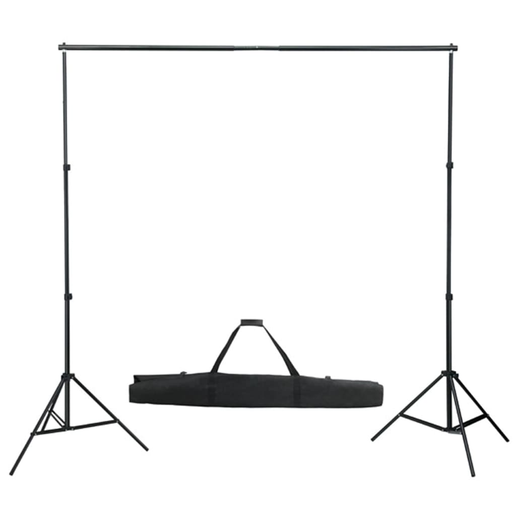 Vidaxl Photo Studio Set med lamper, paraplyer, baggrund og reflektor