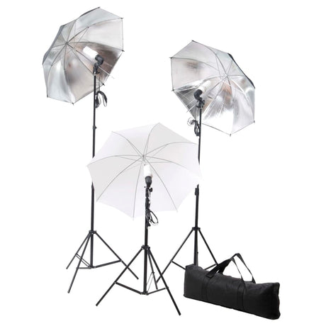 Vidaxl Fotostudio-Set mit Lampen, Schirmen, Hintergrund und Reflektor