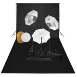 Vidaxl Photo Studio Set mit Lampen, Regenschirmen, Hintergrund und Reflektor