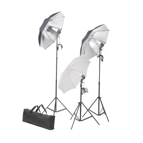 Vidaxl Fotostudio-Set mit Lampen, Schirmen, Hintergrund und Reflektor