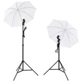 Vidaxl Photo Studio Set mit Lampen, Regenschirmen, Hintergrund und Reflektor