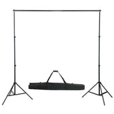 Vidaxl Photo Studio Set med lamper, paraplyer, baggrund og reflektor