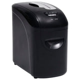 Vidaxl Paper Shredder 10 Seiten Mikrokut schwarz